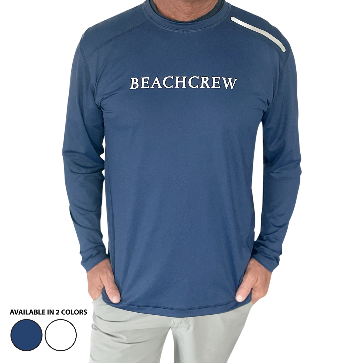 Mens Long Sleeve Shirt Premium SPF 50 BQSS Sun Shirt