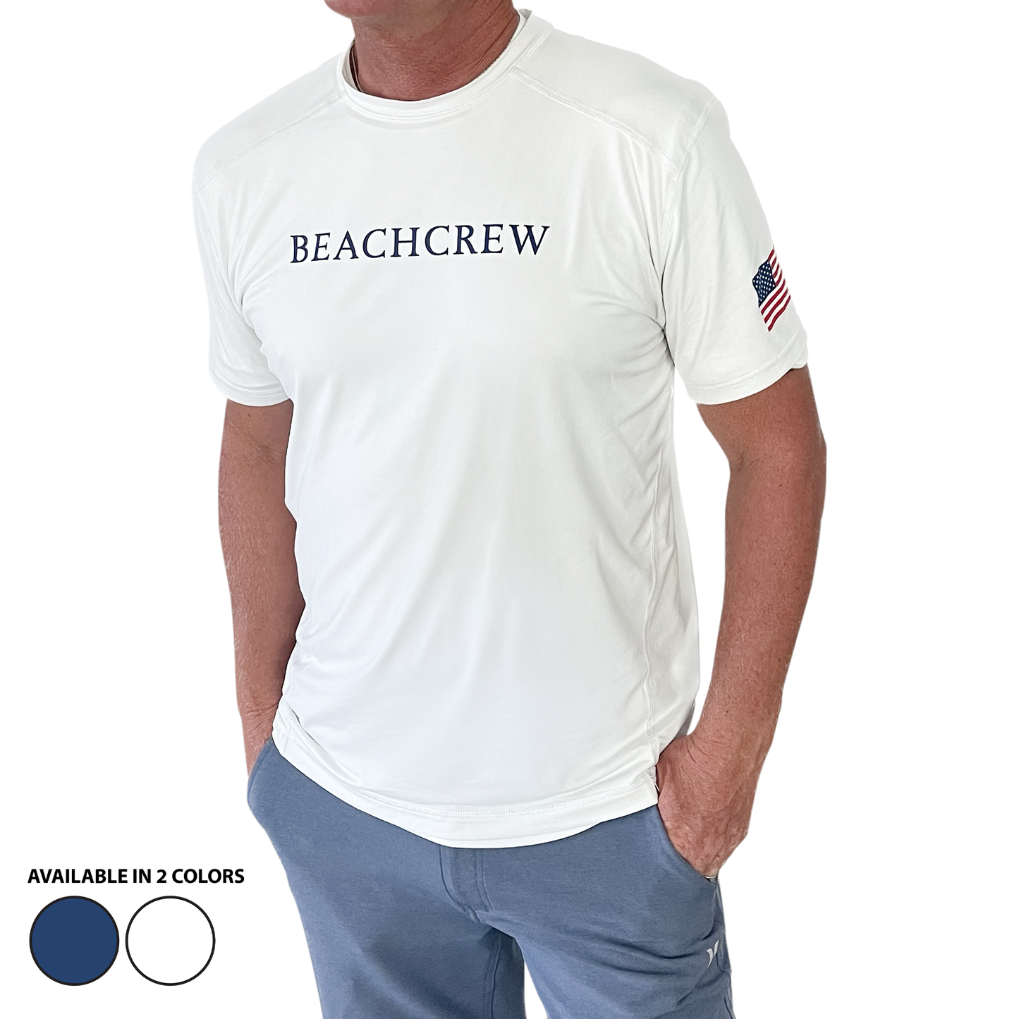 Mens T Shirt Premium SPF 50 BQSS Sun Shirt