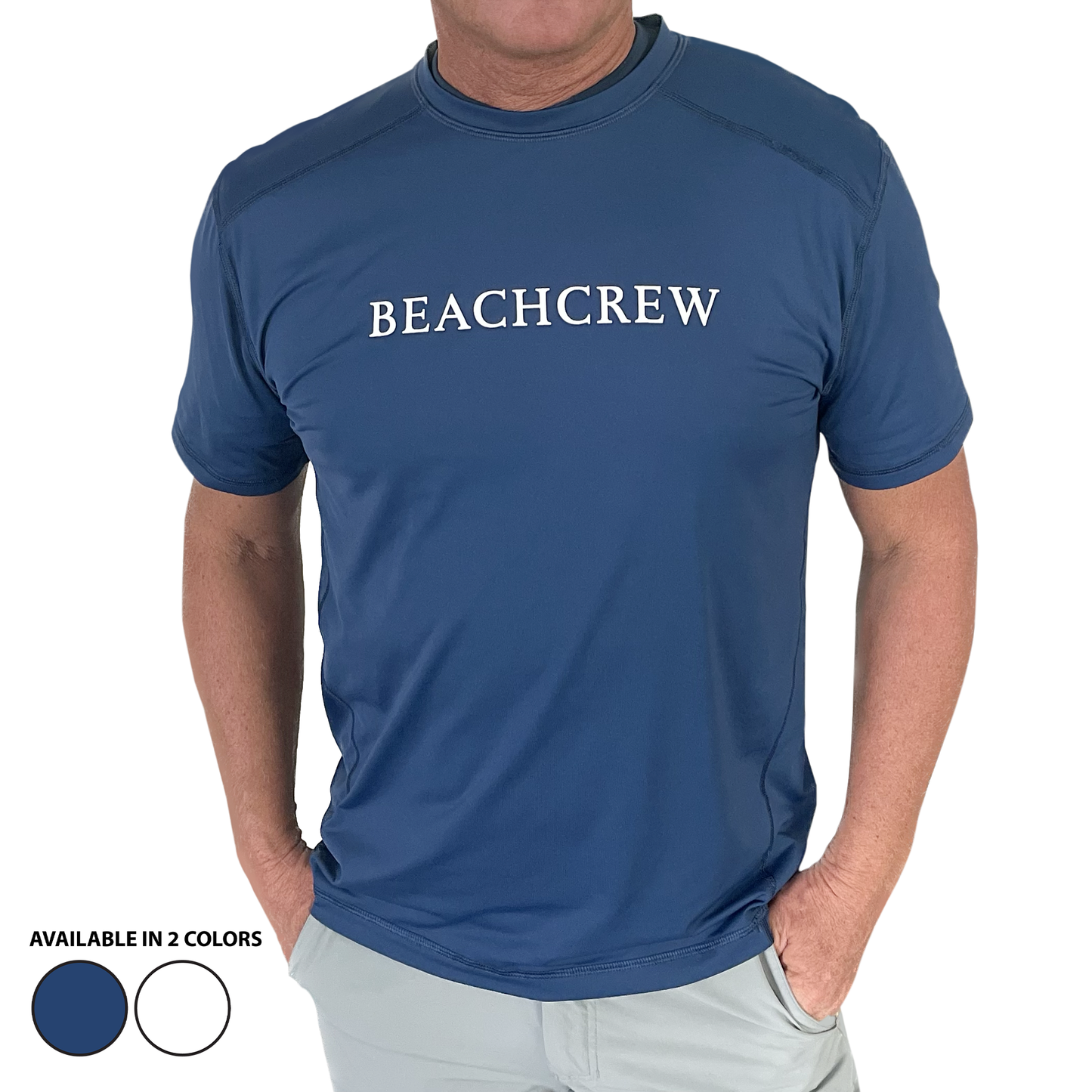 Mens T Shirt Premium SPF 50 BQSS Sun Shirt