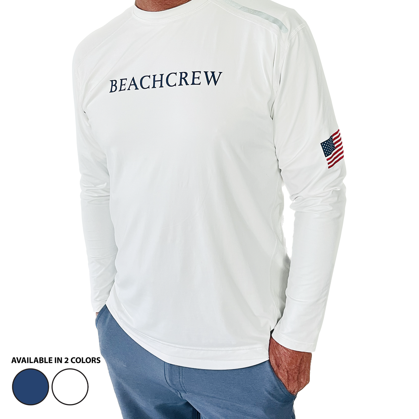 Mens Long Sleeve Shirt Premium SPF 50 BQSS Sun Shirt