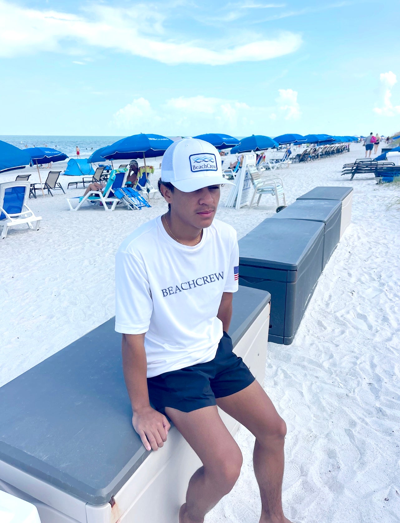 Mens T Shirt Premium SPF 50 BQSS Sun Shirt
